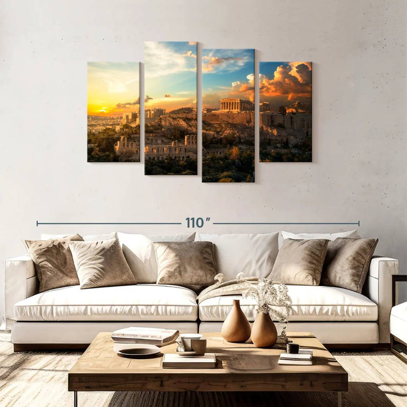 Keesha Glorious Acropolis Sunset, 48" H x 75" W