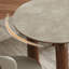 Table crème en bois et pierre, simplicité moderne-110826925
