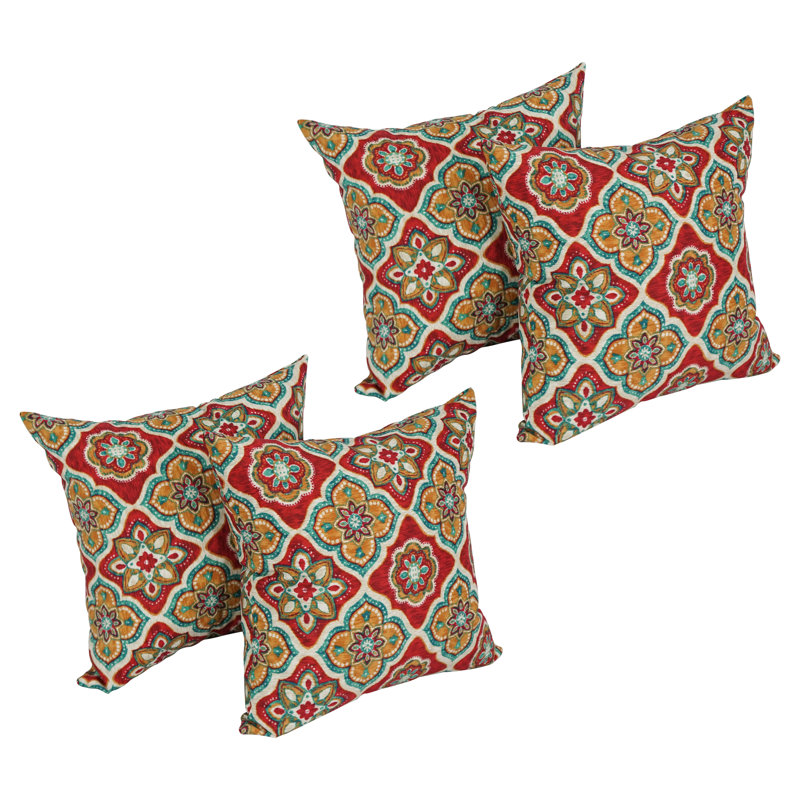 Blazing Needles Indoor/Outdoor Throw Pillow, Adonis Jewel