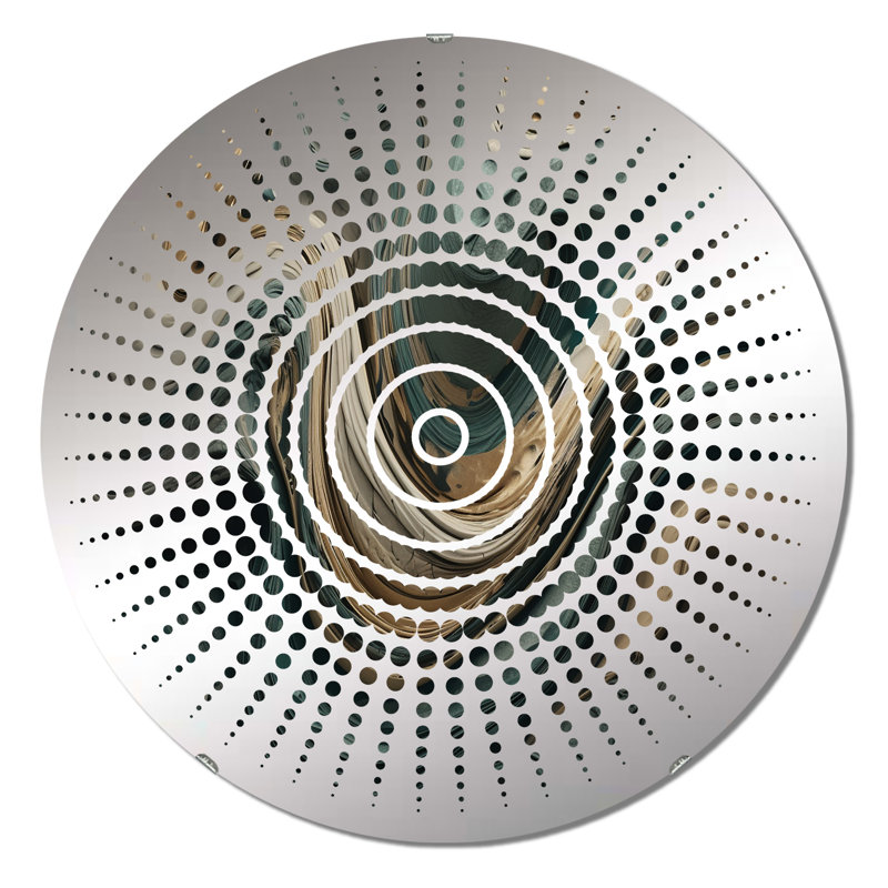Miroir mural Feore - Sun Circles, 23,6 po x 23,6 po