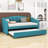 Myrtlewood Twin Size Upholstered Daybed with Trundle-941662790