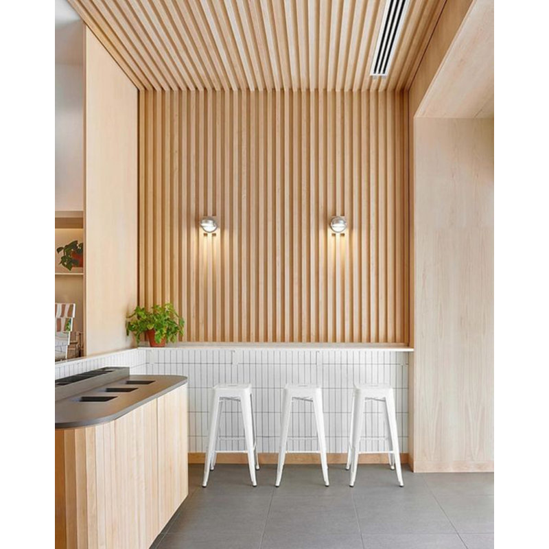 6" x 45" Shiplap Wall Paneling, Light Oak