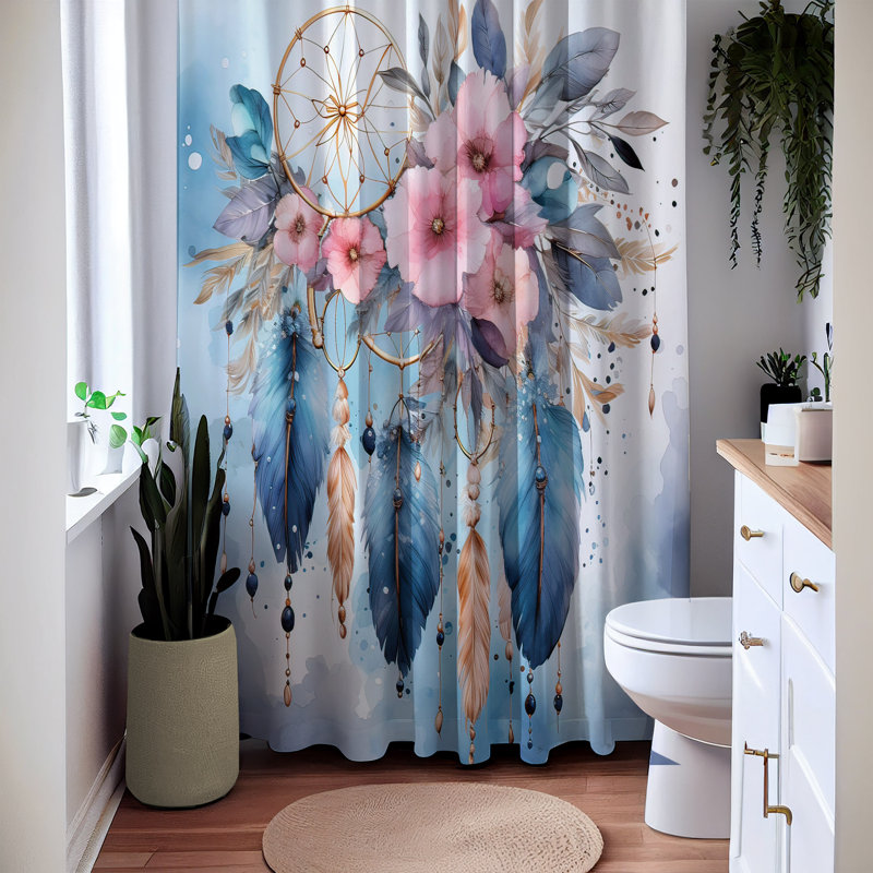 Emmetta Shower Curtain, 93" H x 70" W