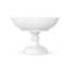 White Fluted Bowl on High Foot 5.91"