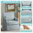 Bedford London 28" W Upholstered Skirted Swivel Armchair with Lumbar Pillow, Light Blue-82572697