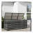 Outsunny 175 Gallon Outdoor Storage Box With Inner Liner, PE Rattan Wicker Deck Box With Pneumatic Bar Lift For Indoor & Outdoor, Patio Furniture Cushions, Pool Toys, Garden Tools, Mixed-113701154