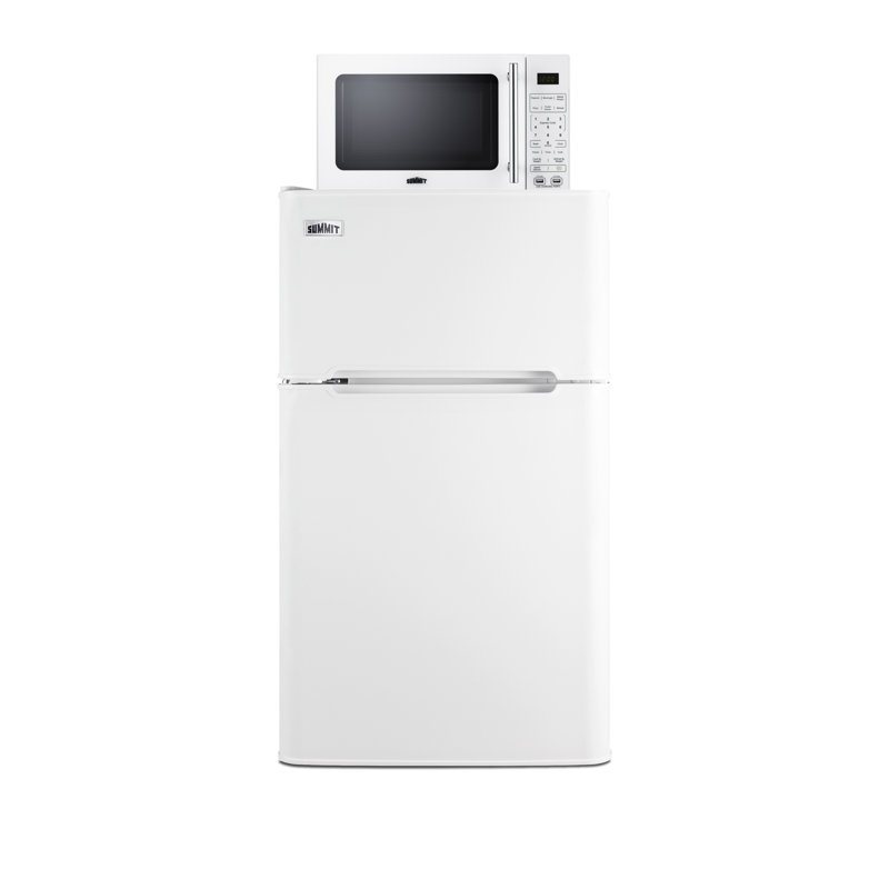 Microwave/Refrigerator-Freezer Combination with Allocator, Left Hand Swing