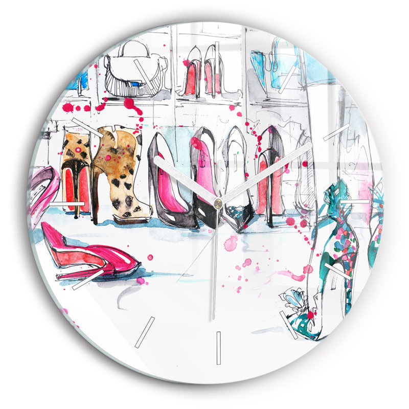 Glass Wall Clock