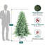 Arbre de Noël épinette bleu artificiel non éclairé-118027475