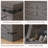 Farmhouse Coffee Table, Square Wood Center Table with Storage and Lift Top, Metal Corners for Living Room,-1817083880