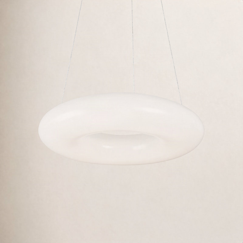 1 - Light LED Pendant, 123.51" H x 12" W x 12" D
