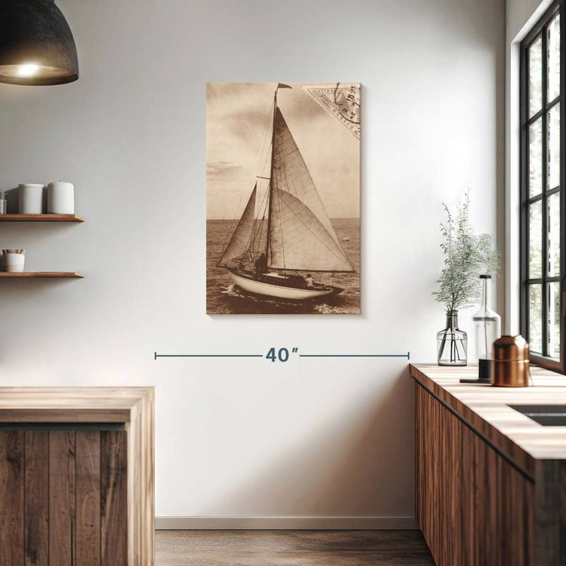 Aletra voile rétro II sépia, H 36 po x l 24 po