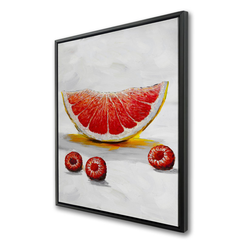 Grapefruit Slice - Toile encadrée pour cuisine