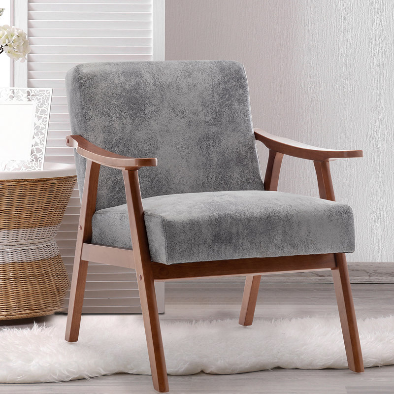 Charming Mid-Century Modern Chair For Relaxation And Style Enhancement, Gray