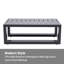 Petite table basse d'extérieur en aluminium