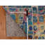 Tapis de couloir bleu sarcelle 2 pi 7 po x 10 pi 2 po Cambridge