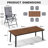 6 - Person Metal Outdoor Dining Set With Folding Armchairs-847734662-847734661