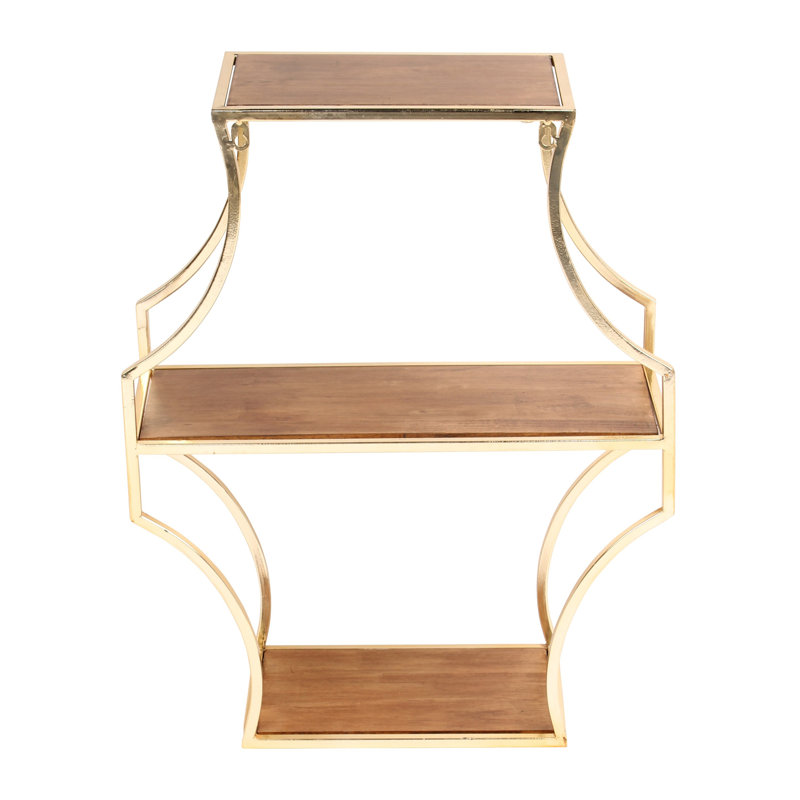 3 Piece Solid Wood Accent Shelf