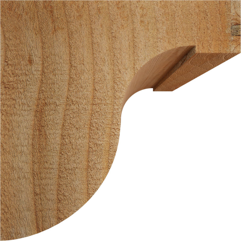 Del Monte Corbel, H 6 po x l 6 po x P 6 po, Sapin de Douglas, Sciage brut