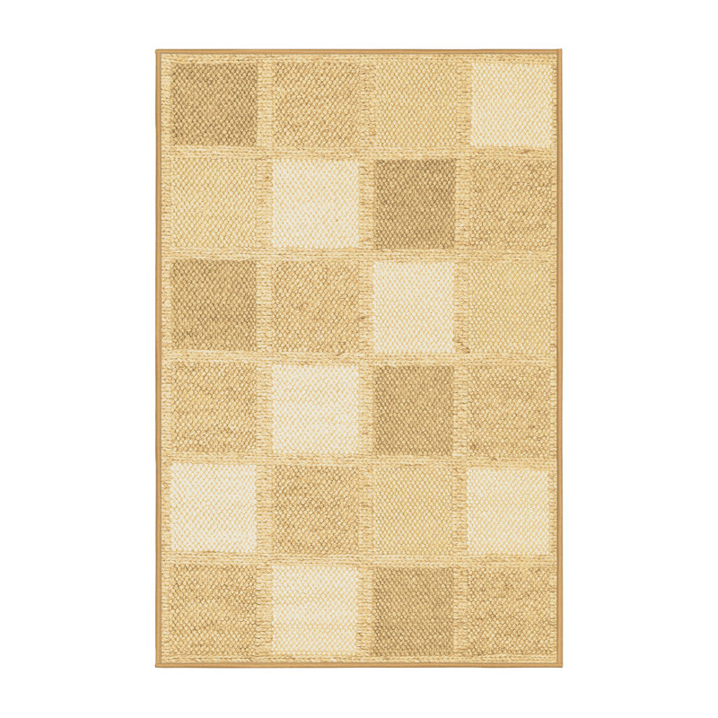 Washable Checkered Indoor Rug, Rectangle 8' x 12'