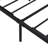 Metal Platform Bed With Wooden Headboard & , Attachment, Box Spring Not Indispensable, Sizable Under Storage Opportunity, Silent Assembly Technique, Black + Brown Ends, Connection, No Need For-1999632223-1999632222