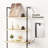 Ladder Bookshelf With Cabinet, 5 Tier Tall Ladder Bookcase With Rattan Cabinet, Wall Mount Ladder Shelf With Metal Frame For Living Room,Home Office, Natural, Set Of 2