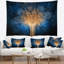 Tapisserie fleur de bleu dragon 3d fractal-28501547