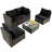 Rattan Sectional Seating Group with Cushions-232317164