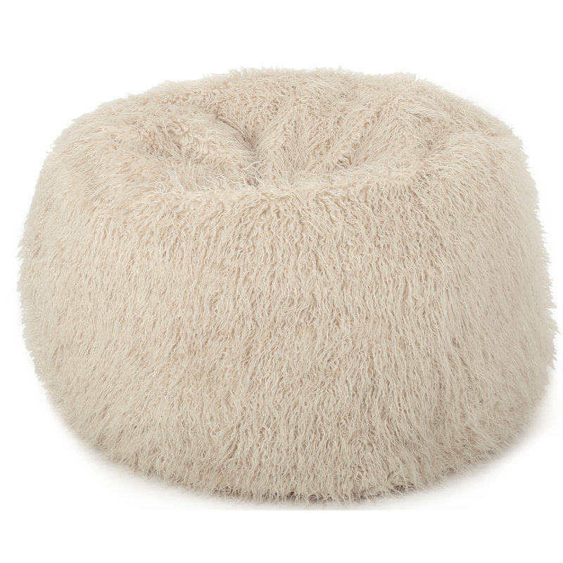 Grand fauteuil poire classique, Polyester taupe
