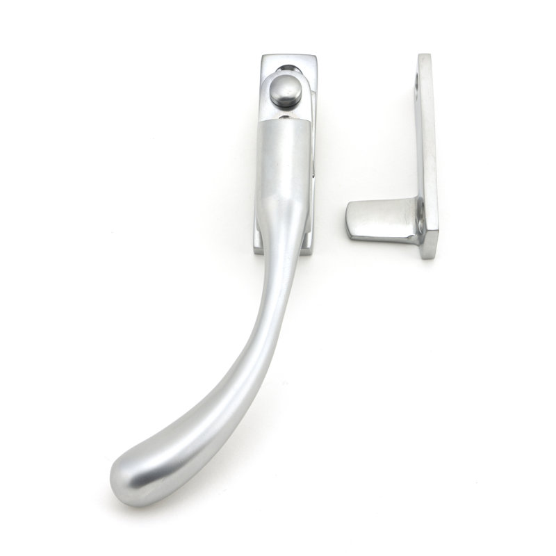 Night-Vent Locking Peardrop Fastener - LH, Satin Chrome