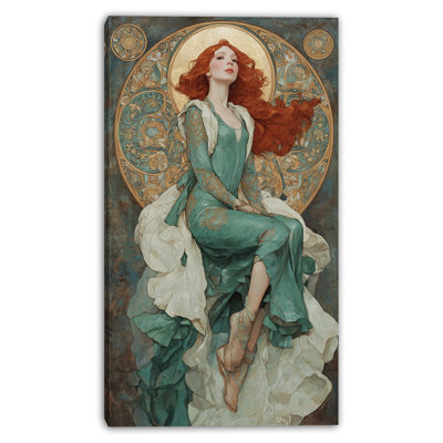 Art mural sur toile tendue Golden Muse