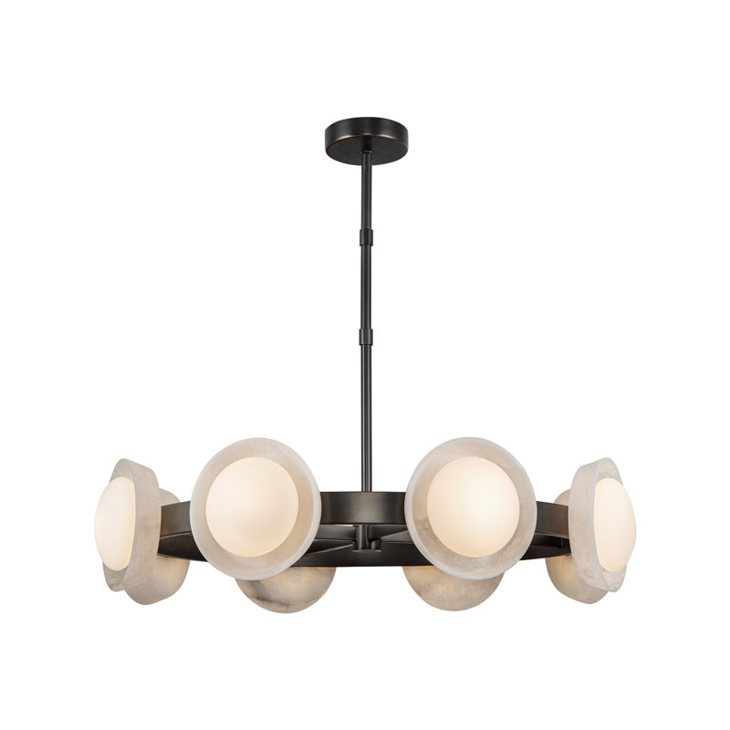 Alonso 8 - Light LED Chandelier, Urban Bronze