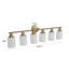 Applique murale 39 po pour meuble-lavabo 39 lumières 39 po, finition dorée avec abat-jour en verre givré pour éclairage de salle de bain ou de couloir-495228088-495228085-495228084