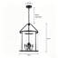 4 - Light Dimmable Lantern Drum Chandelier-164076760-164076764