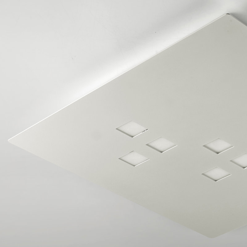 Plateau LED Flush Mount, Grey
