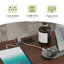 Ensemble de 2 tables de chevet Farmhouse, table de chevet avec station de charge et port USB, table de chevet moderne avec tablette de rangement, table d'appoint rustique avec espace ouvert, table d'appoint pour chambre à coucher, blanc-981366906