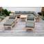 Monterey Outdoor Teak Conversation Set-811188844-847976551