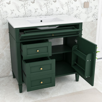 Meuble-lavabo ajustable avec 2 tiroirs Eleene