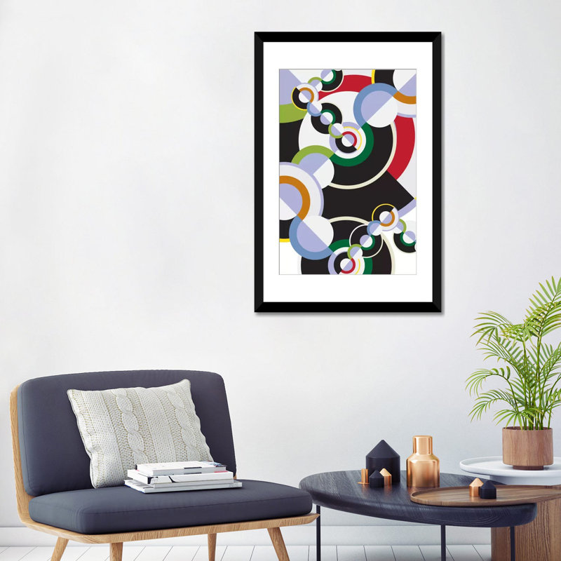 Art moderne sur toile Albree, Papier d'art encadré noir, Blanc, H 32 po x l 24 po x P 1 po