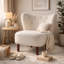 Fauteuil à oreilles capitonné de 34 po de largeur Mannox