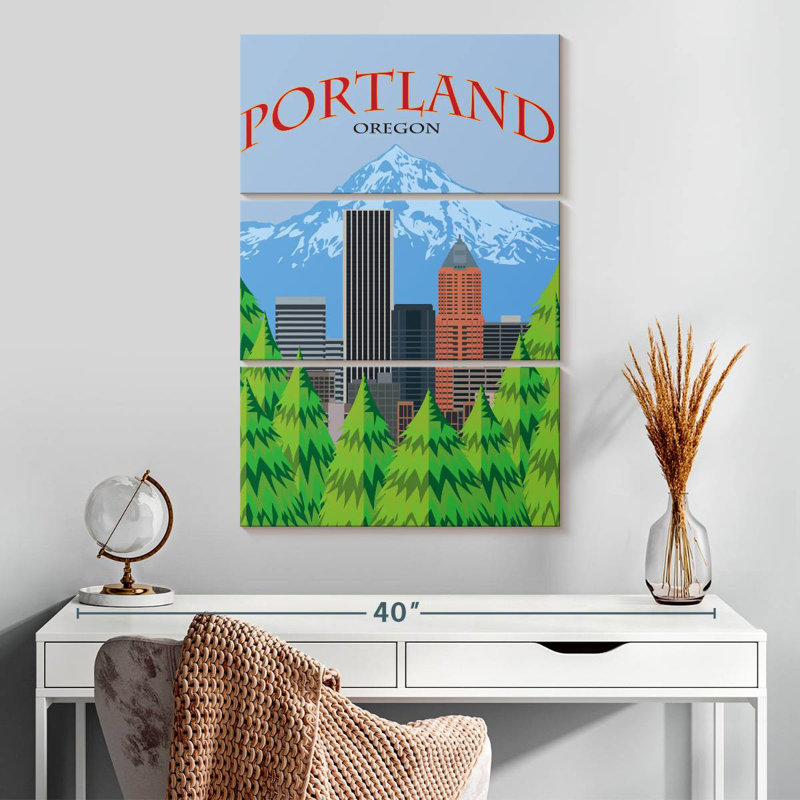 Sireci Portland Poster, 32" H x 20" W