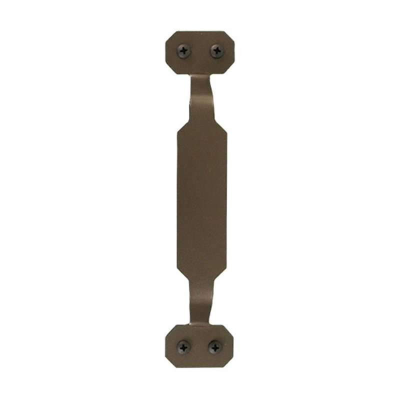 Poignée de porte rectangulaire, Bronze huilé