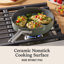 Ceramic Nonstick 3-Qt. Saut Pan with Lid, Silver Ash