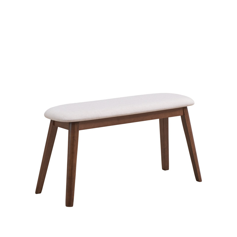 Kimily Upholstered Bench, Walnut