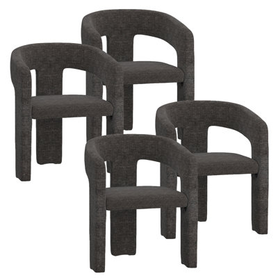 Modern Fabric Dining Chair, Set of 4
