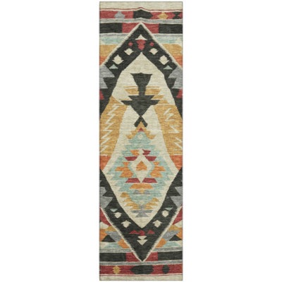 Premium Machine Washable Tara AMF1916 Tribal Rug
