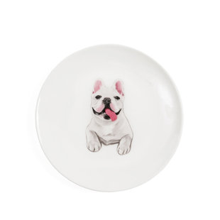 Porcelaine moyenne impression 6 assiettes - Frenchie