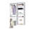 Modular Closets Closet System Walk-In Sets, Hanging Unit with Shelf Tower-2009250736