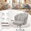 Blue Elephant Velvet Task Chair-863808261
