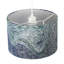 Artistic And Fluid Textured Lamp Shade In Blue Teal And Soft Green By 